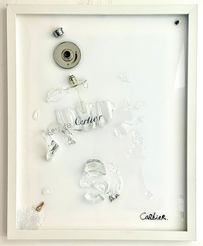 Cartier cologne, fractured