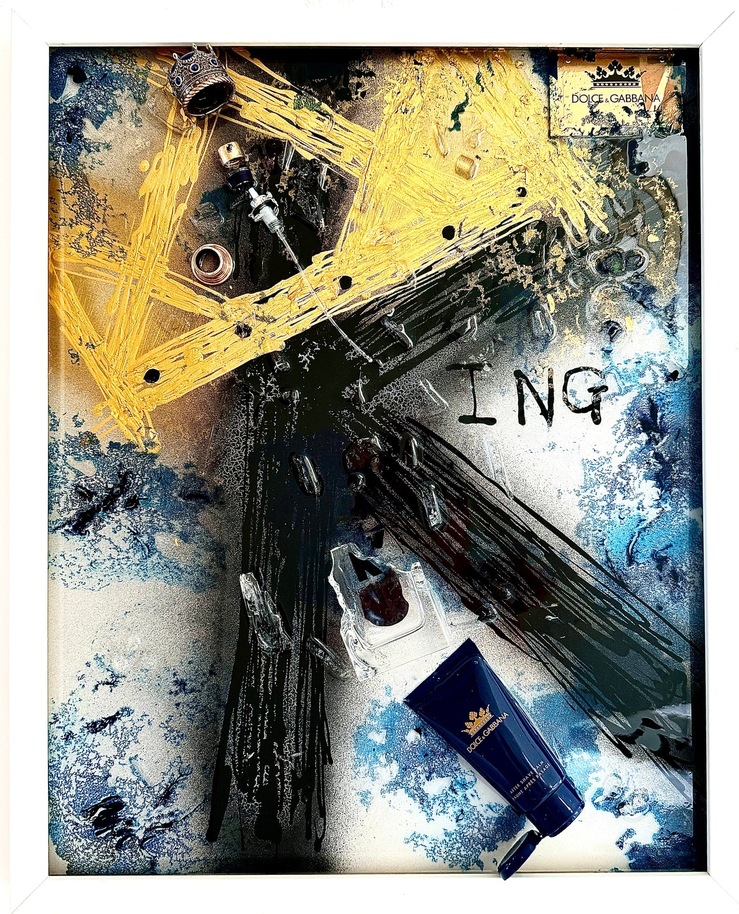 Dolce Gabbana King cologne, fractured