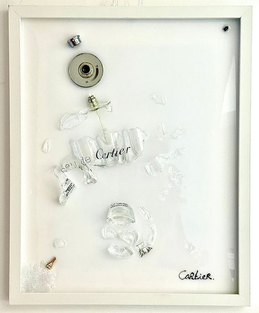 Cartier cologne, fractured