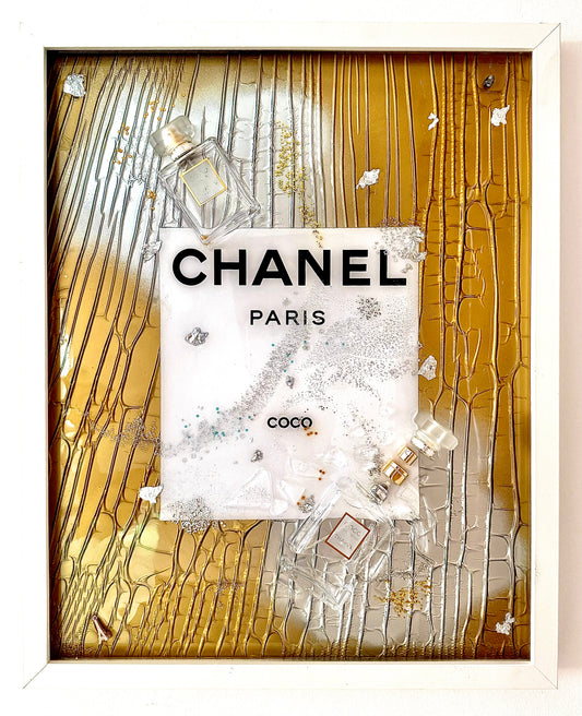 Coco Chanel Twin bottles, fractured